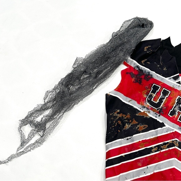 InCharacter Costumes U ROT Spiritless Cheerleader 4pc Cheer Halloween Costume - Picture 5 of 8